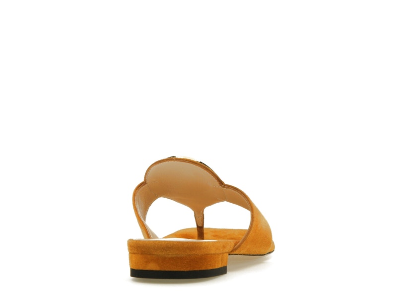 Gucci Blondie Thong Sandal Light Brown Suede
