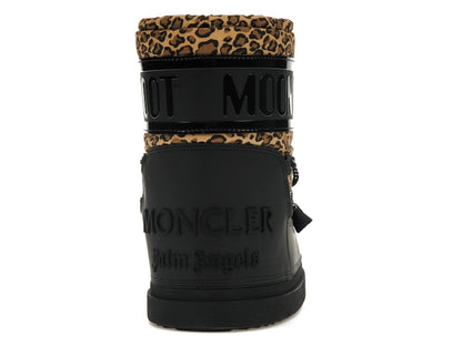 Moncler Shedir Snow Boots Palm Angels Black Leopard Print