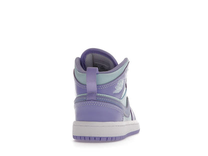 Jordan 1 Mid Purple Aqua (PS)