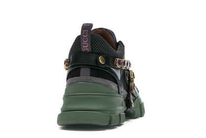 Gucci Flashtrek SEGA Green Removable Crystal