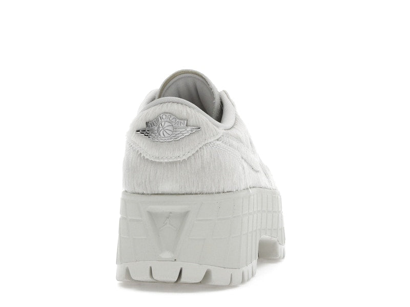 Jordan 1 Low Brooklyn Light Bone Metallic Silver (Women's)