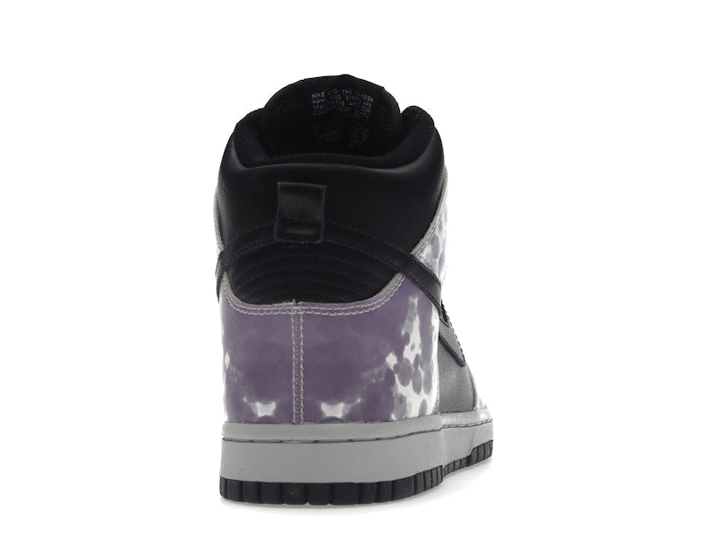 Nike Dunk High Splatter Black White Purple (Women's)