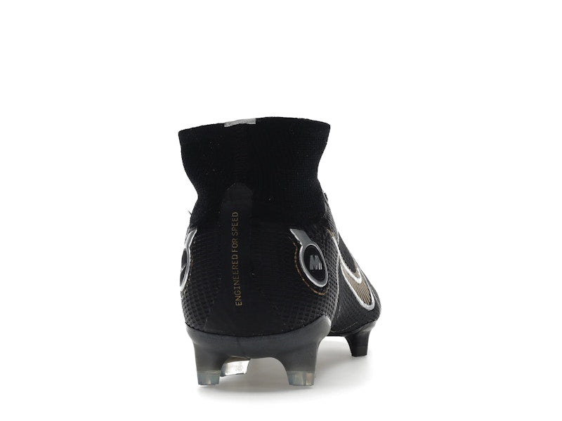 Nike Mercurial Superfly 8 FG Black Metallic Silver Gold