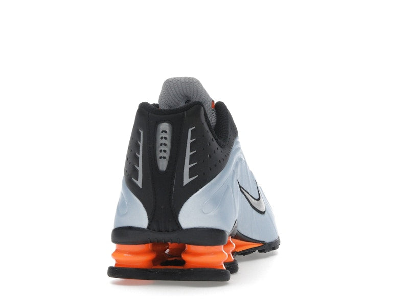 Nike Shox R4 Blue Tint Total Orange Black Metallic Silver (Women's)