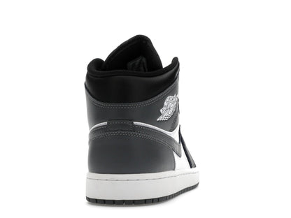 Jordan 1 Mid Black White Iron Grey