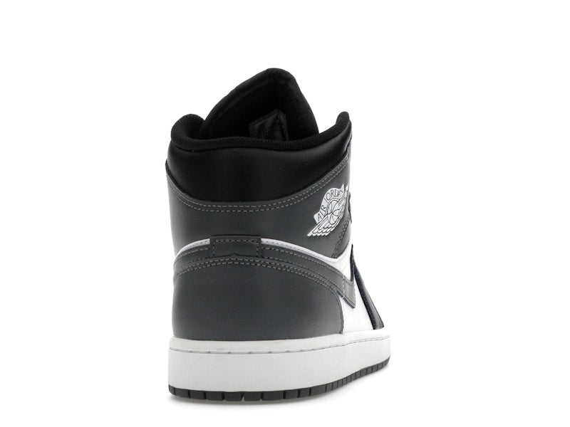 Jordan 1 Mid Black White Iron Grey