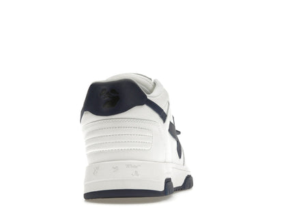OFF-WHITE Out Of Office OOO Low Tops White Navy Blue