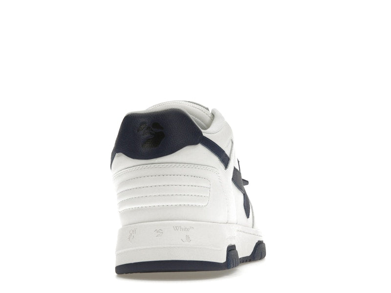 OFF-WHITE Out Of Office OOO Low Tops White Navy Blue