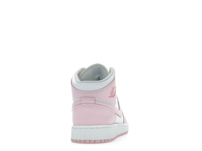 Jordan 1 Mid Pink Foam Fire Red (GS)