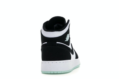 Jordan 1 Mid White Black Teal Tint (GS)