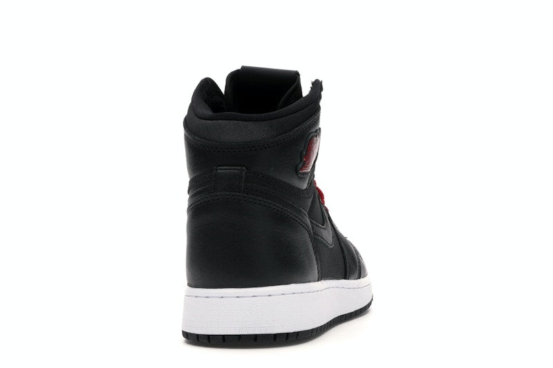 Jordan 1 Retro High Black Satin Gym Red Black (GS)