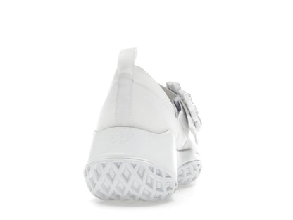 Roger Vivier Viv' Run Babies White Crystal Buckle (Women's)