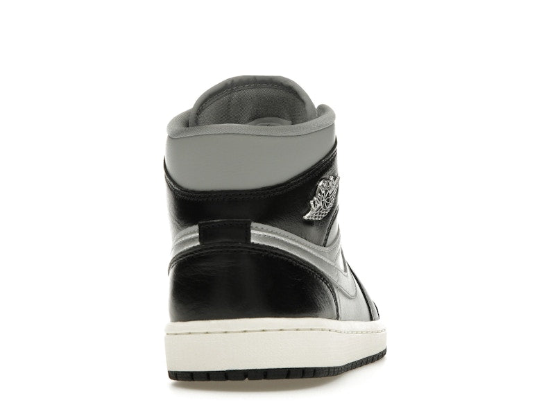 Jordan 1 Mid SE Black Metallic Silver (Women's)