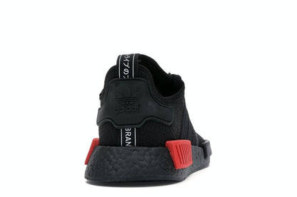 adidas NMD R1 Core Black Lush Red