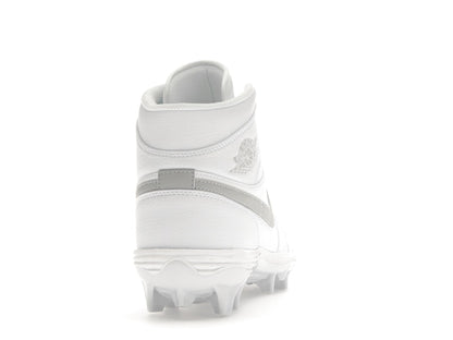 Jordan 1 Mid TD Cleat White Grey Fog