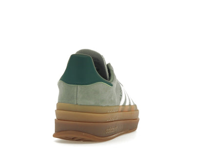 adidas Gazelle Bold Silver Green Gum (Womens)