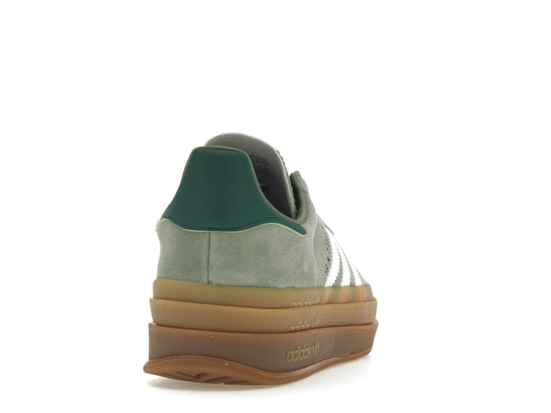 adidas Gazelle Bold Silver Green Gum (Womens)