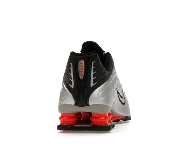 Nike Shox R4 Metallic Silver Black Picante Red (GS)