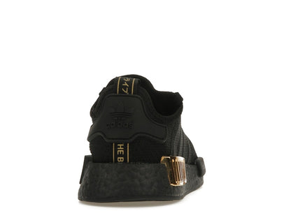 adidas NMD R1 Triple Black Gold Metallic (Women's)