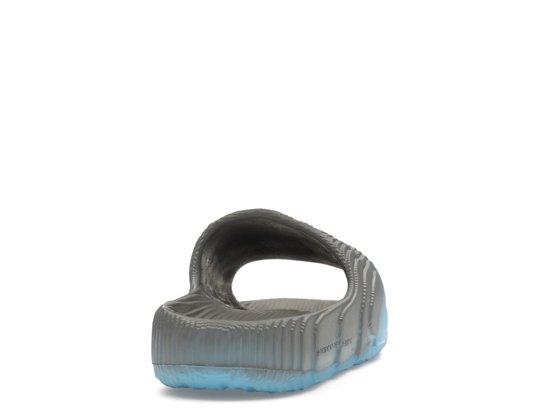 adidas Adilette 22 Slides Grey Semi Blue Burst Mel Core Black