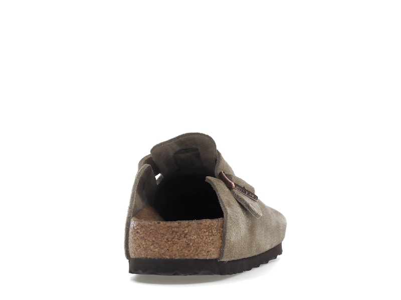 Birkenstock Boston Soft Footbed Suede Taupe