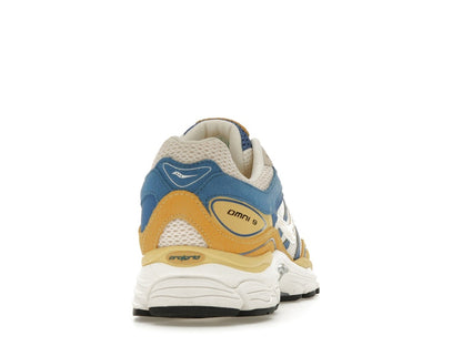 Saucony ProGrid Omni 9 Premium Cream Yellow Royal Blue