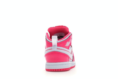 Jordan 1 Mid Hyper Pink White (TD)