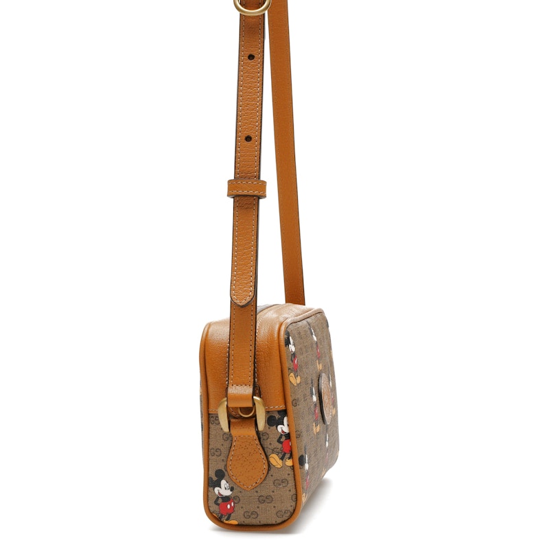 Gucci x Disney Mickey Mouse Crossbody Bag Brown
