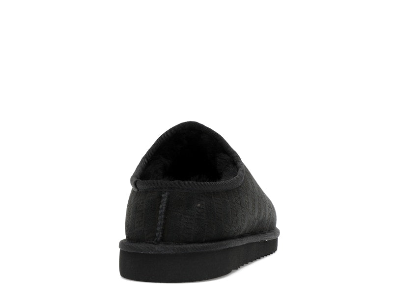 Kith Kithmas Monogram Shearling Slippers Black