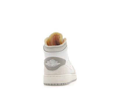 Jordan 1 Mid SE Craft Inside Out White Grey (GS)