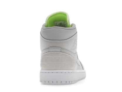 Jordan 1 Mid Vast Grey Ghost Green (Women's)
