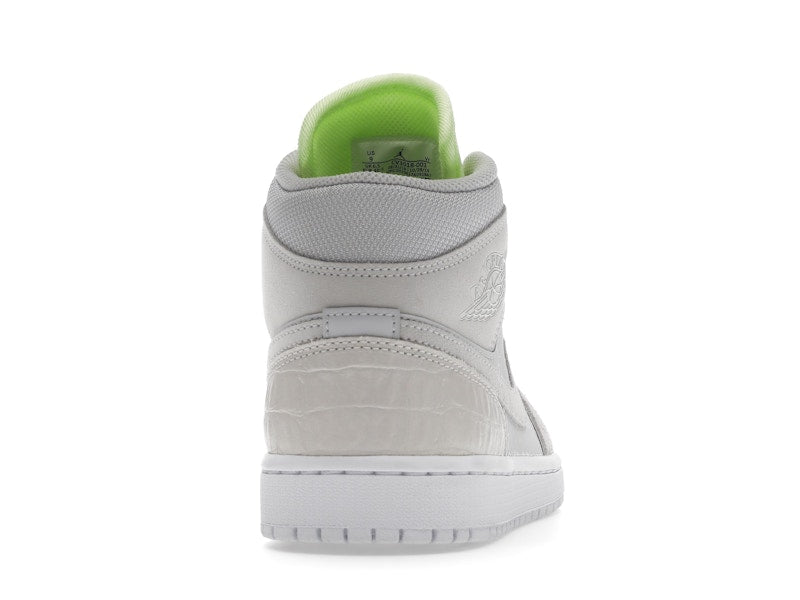 Jordan 1 Mid Vast Grey Ghost Green (Women's)