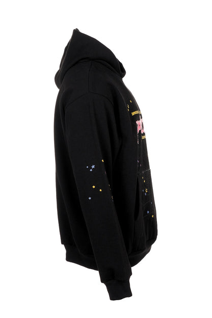 Sp5der P*NK Hoodie Black