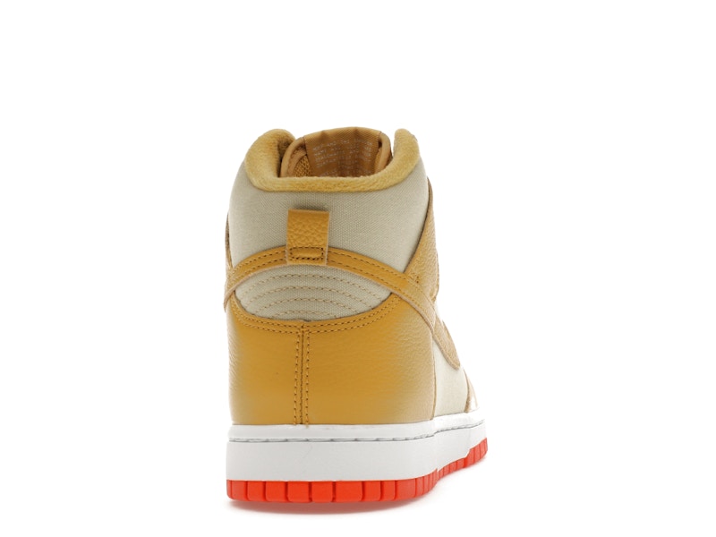 Nike Dunk High Wheat Gold Safety Orange