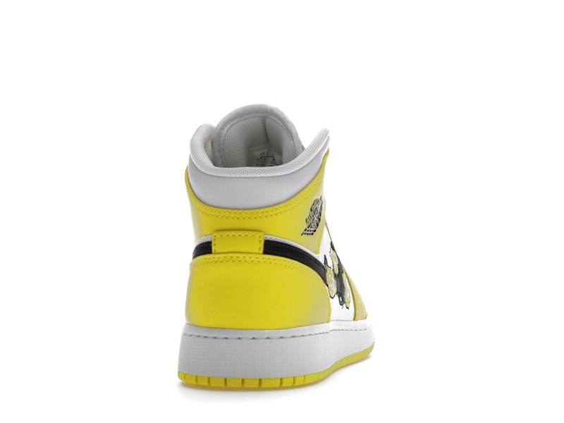 Jordan 1 Mid Dynamic Yellow Floral (GS)