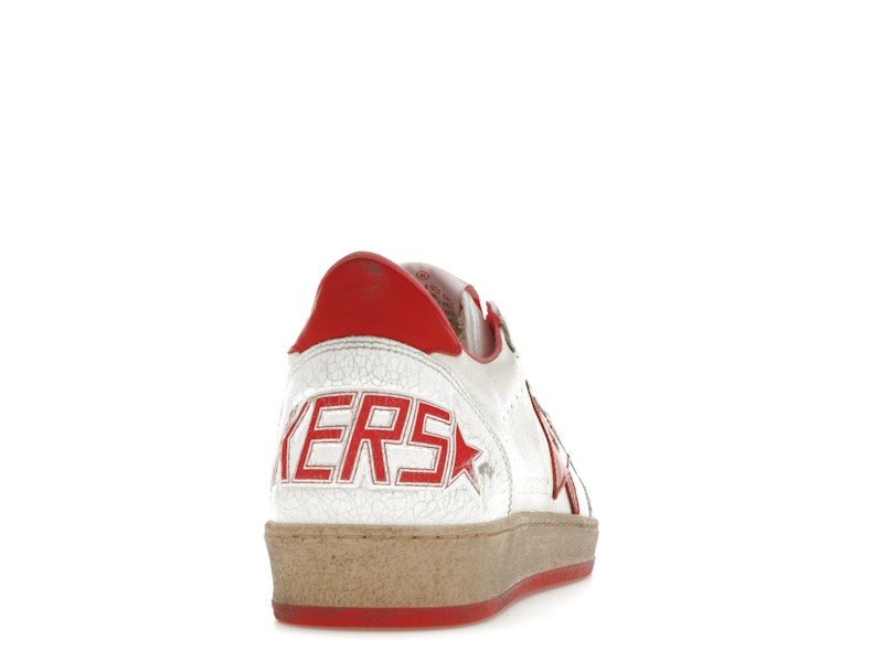 Golden Goose Ball-Star Low White Red