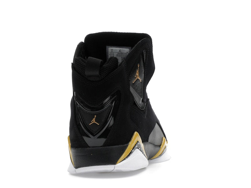 Jordan True Flight Black White Metallic Gold