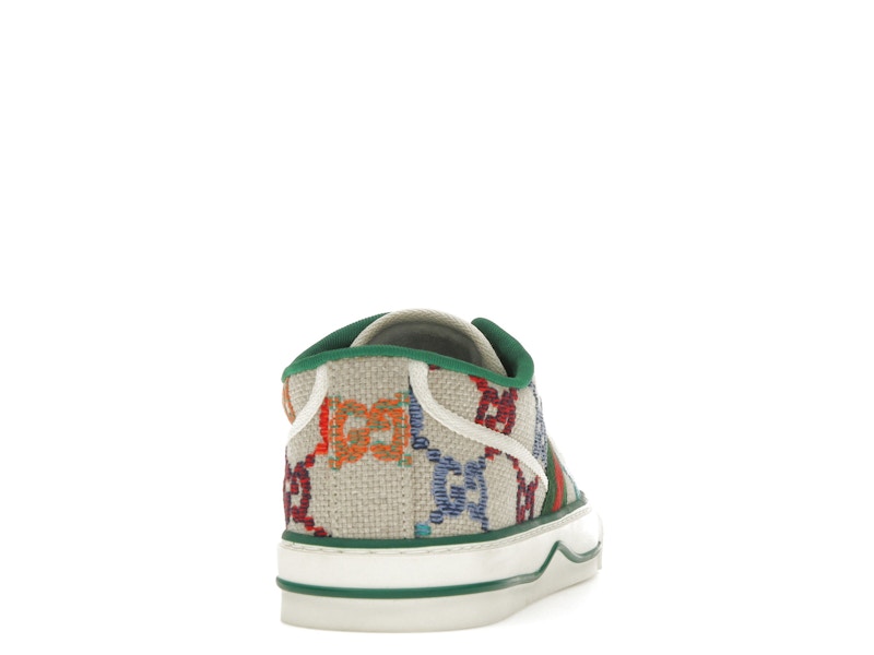 Gucci Tennis 1977 GG Logo White Multi