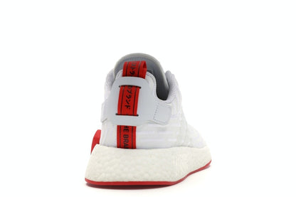adidas NMD R2 White Core Red Two Toned