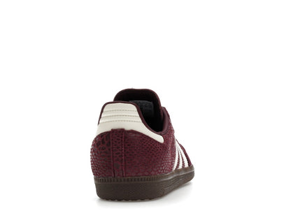 adidas Samba OG Snakeskin Maroon Cream White (Women's)