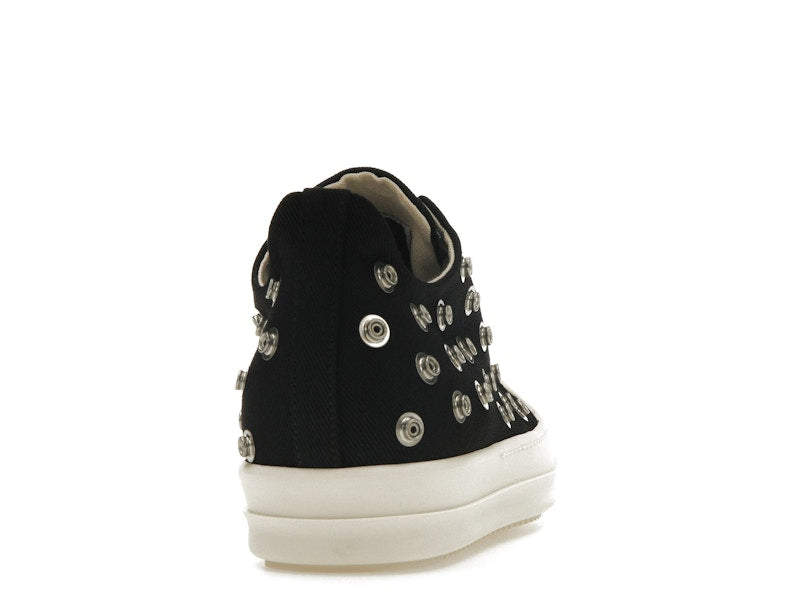 Rick Owens DRKSHDW Low Sneaks Eyelet Black Milk
