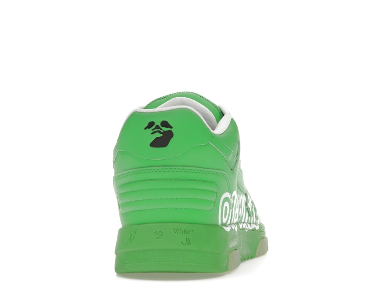 OFF-WHITE Out Of Office OOO Low Tops Green White