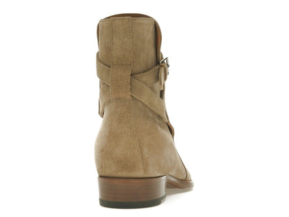 Saint Laurent Wyatt Jodhpur Boot Tobacco Suede