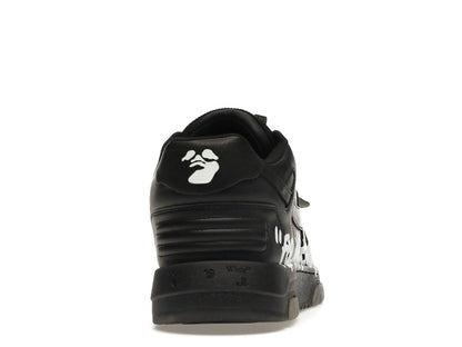 OFF-WHITE OOO Low Tops "For Walking" Black White