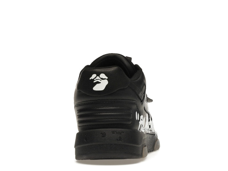 OFF-WHITE OOO Low Tops "For Walking" Black White