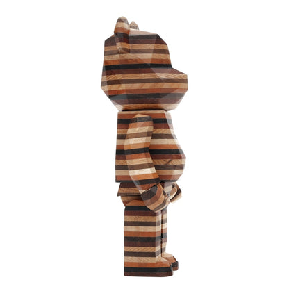 Bearbrick Karimoku Fragment Polygon-Horizon 400% Wood