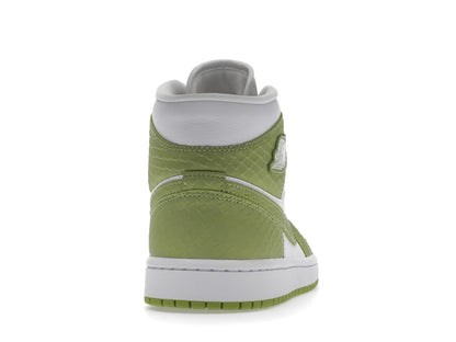 Jordan 1 Mid Green Python (Women's)