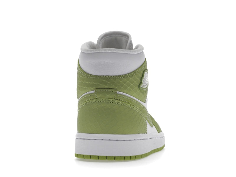 Jordan 1 Mid Green Python (Women's)