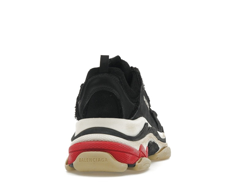 Balenciaga Triple S DIY Black Red White