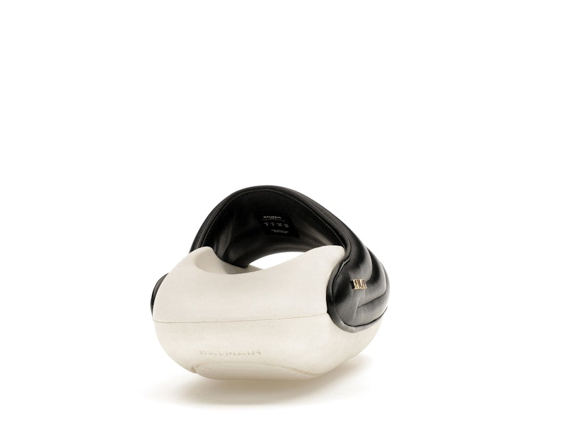 Balmain B-IT Mules Black White
